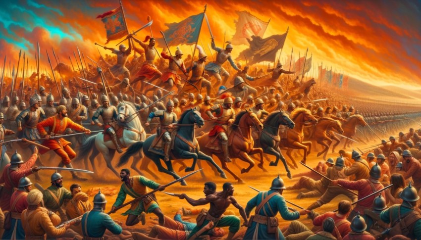 The Greek army marched to conquer the great empires from Greece to Egypt and India.