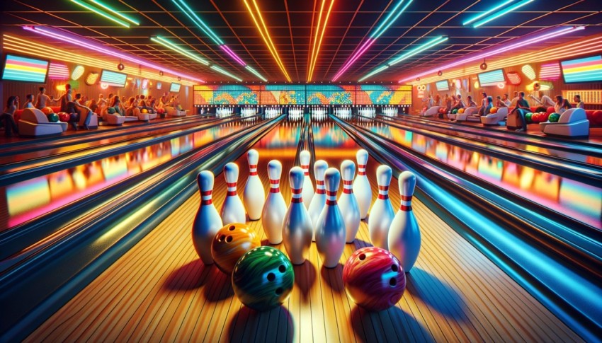 Bowling is a sport that requires skill in controlling the direction and speed of the bowling ball in order to score points.