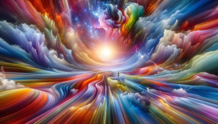 The combination of designs in wallpaper makes the space look interesting and full of life.