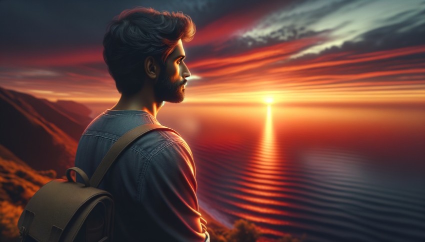 His poses look casual, but still clearly reflect his self-confidence.