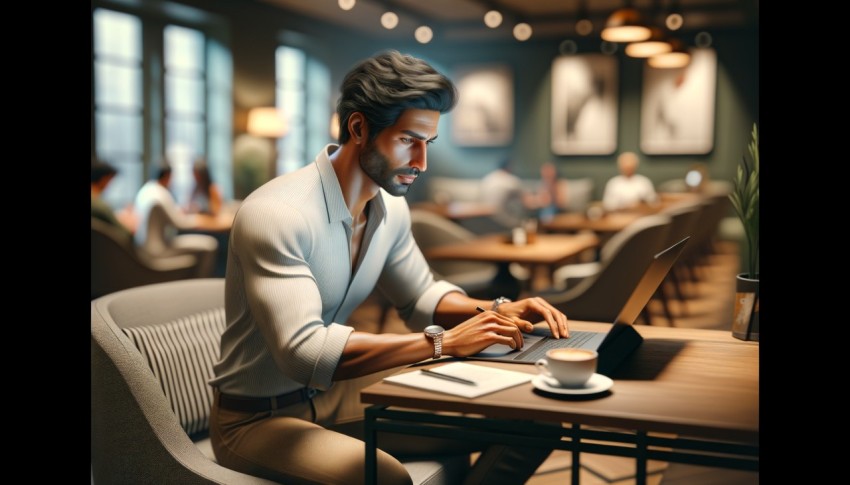 The soft lighting and quiet backdrop add depth to the model, making this image look charming and mysterious.