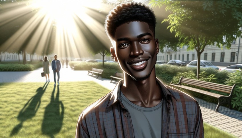 The model's simple yet thoughtful expression gives this image more meaning.